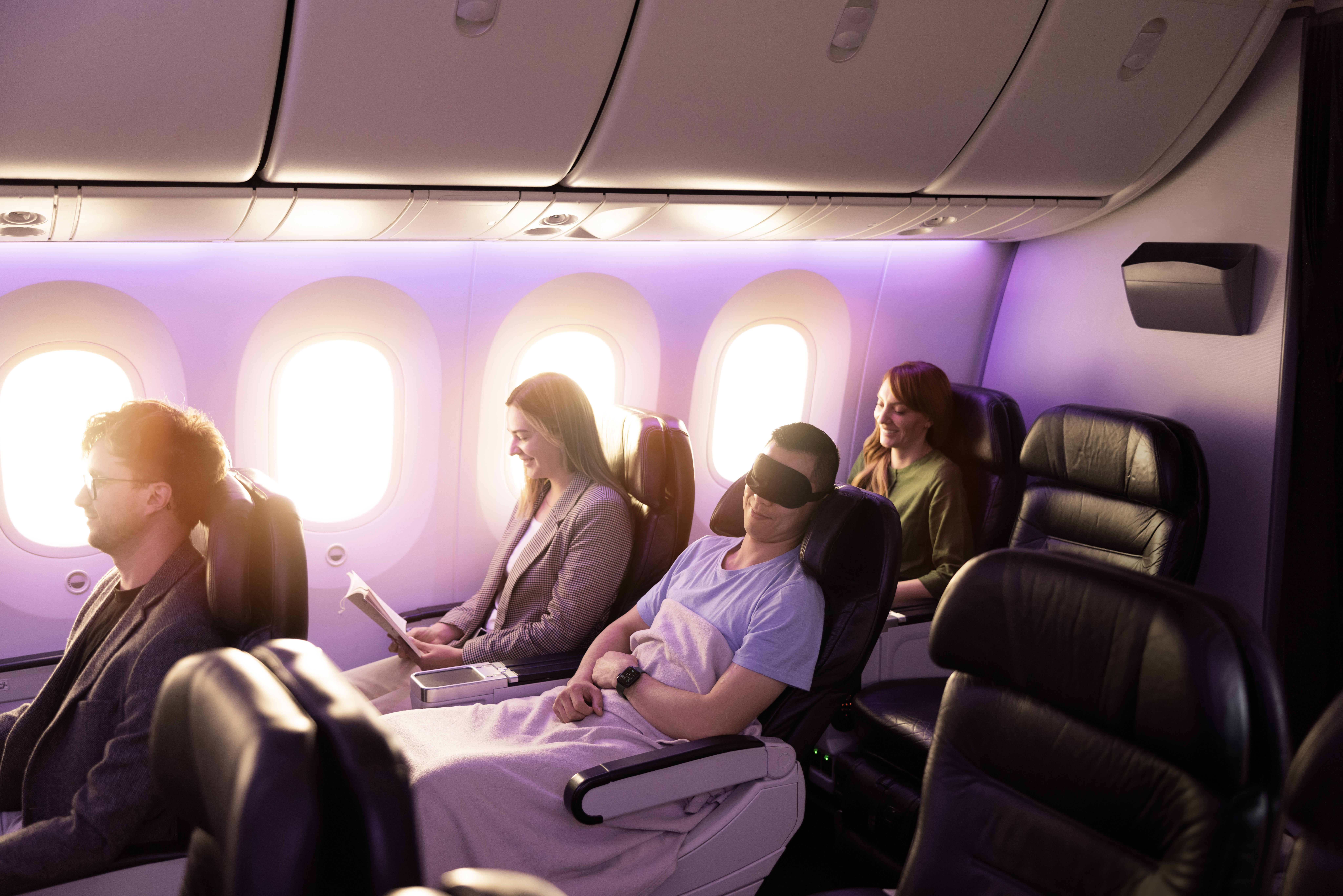 Air New Zealand's Premium Economy seats offer a generous 102.5cm pitch for added legroom.