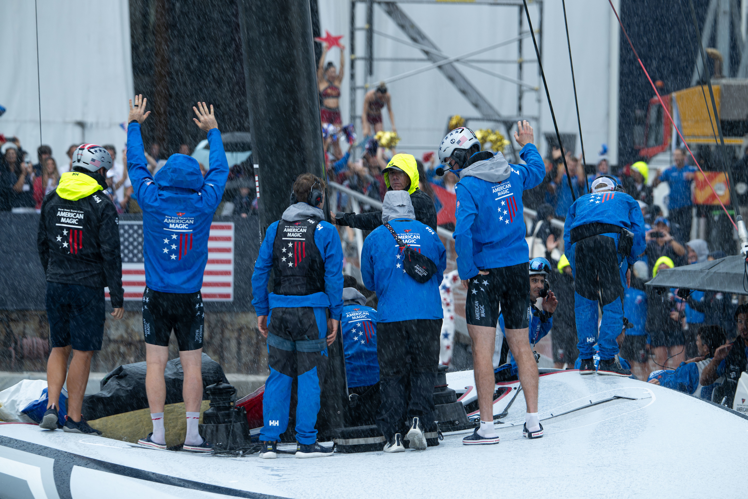 There are plenty of questions around American Magic heading into the semifinals. Photo / Ricardo Pinto, America's Cup