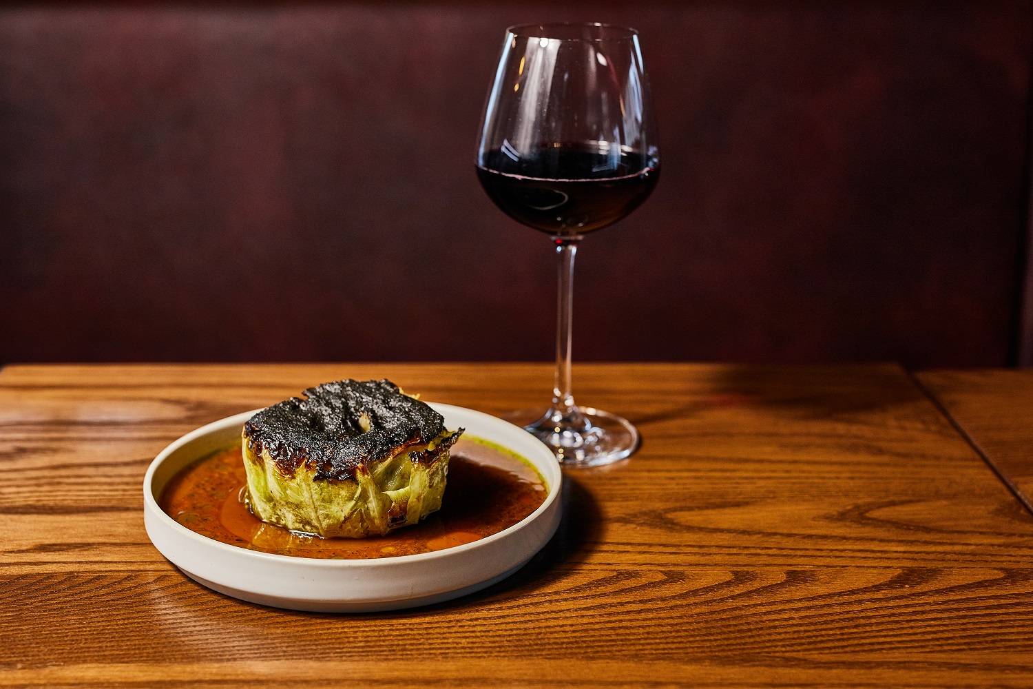 Gochu’s grilled cabbage with roast seaweed butter. Photo / Supplied