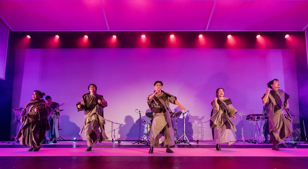 Performers on stage for Scenes from a Yellow Peril. Photo  / Andi Crown