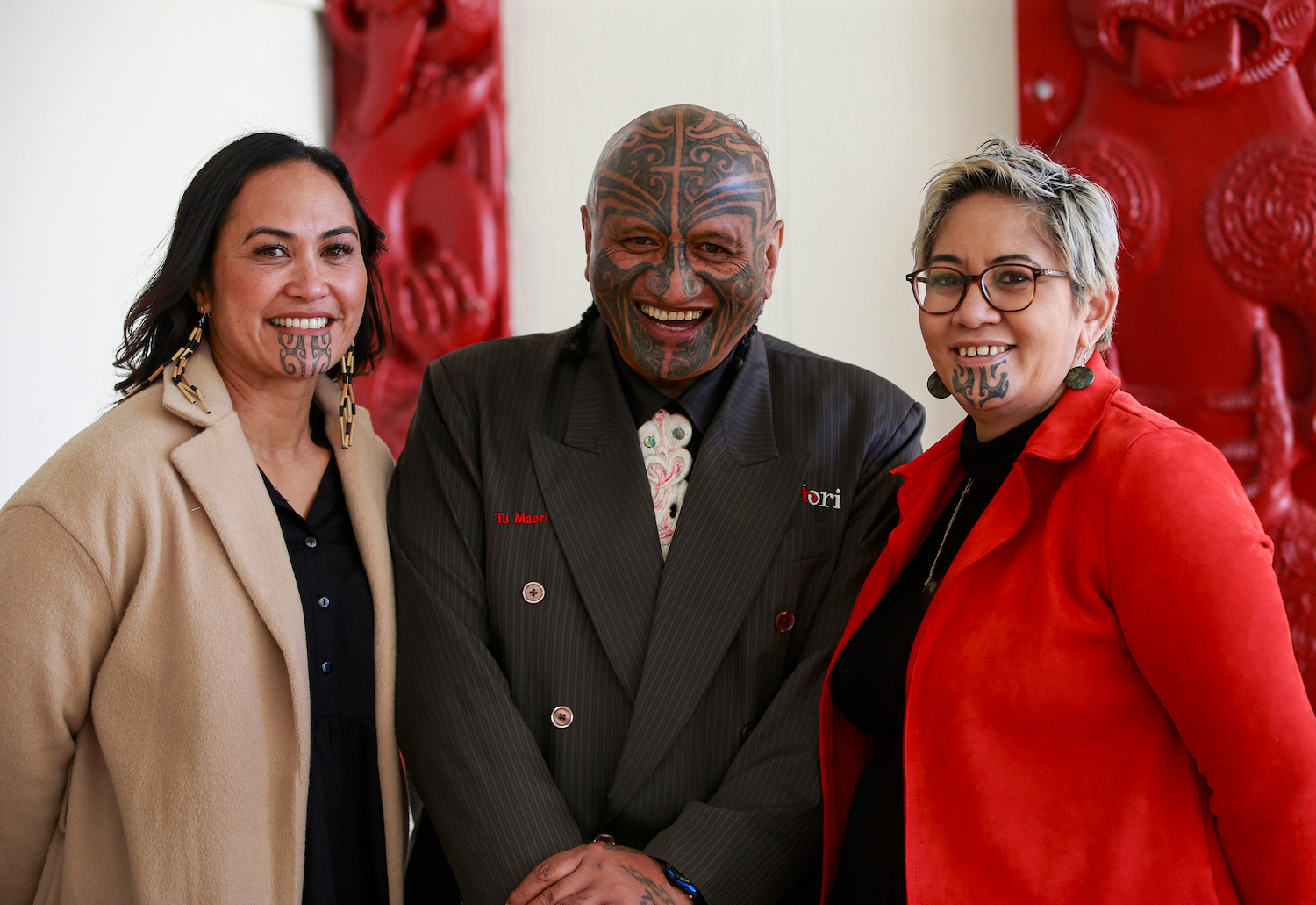 Takutai Moana Natasha Kemp (right), pictured when she was Manurewa Marae CEO, with site manager Hilda Peters and chair Rangi McLean. Photo / Alex Burton
