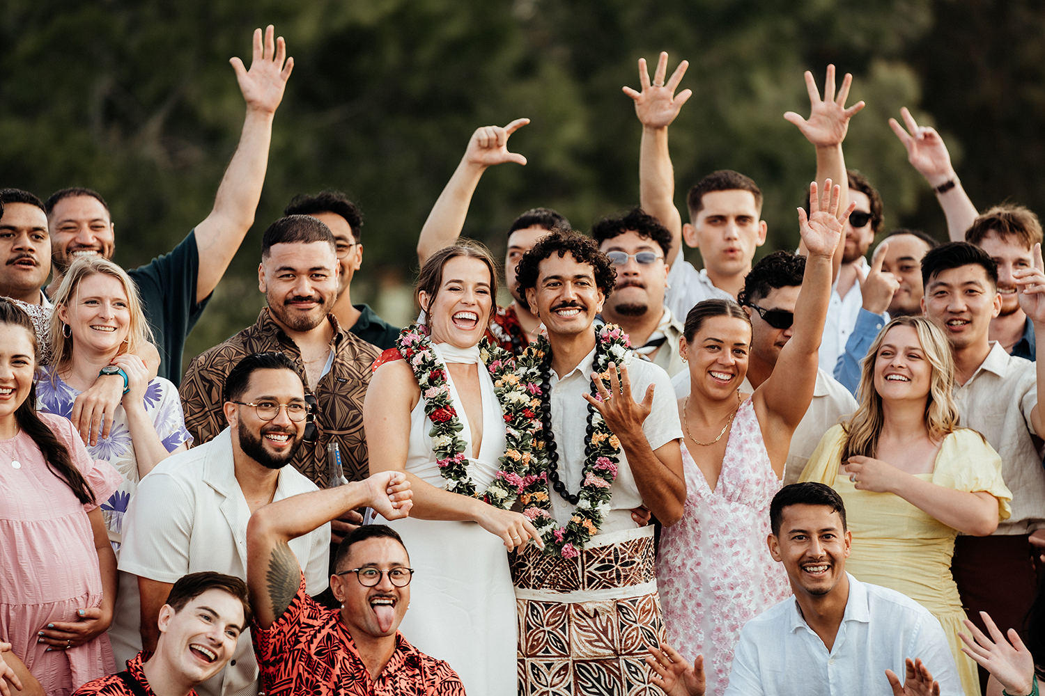 Hayley and Connor's wedding was a celebration of their relationship, friends and family. Photo / Geoffery Matautia and Hele Ikimotu