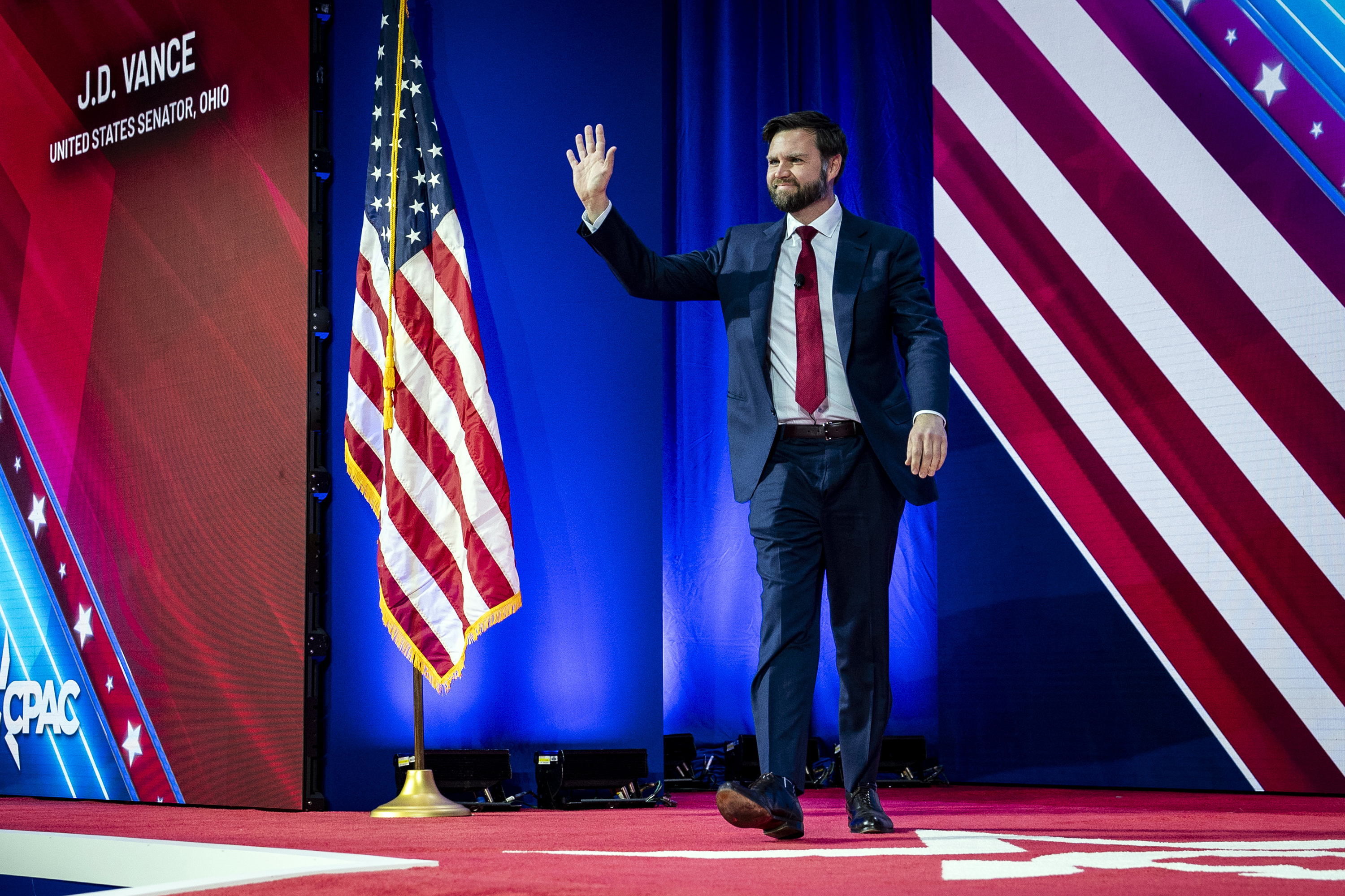 Having only entered the Senate last year, J.D. Vance is a political newcomer. Photo / Haiyun Jiang, The New York Times