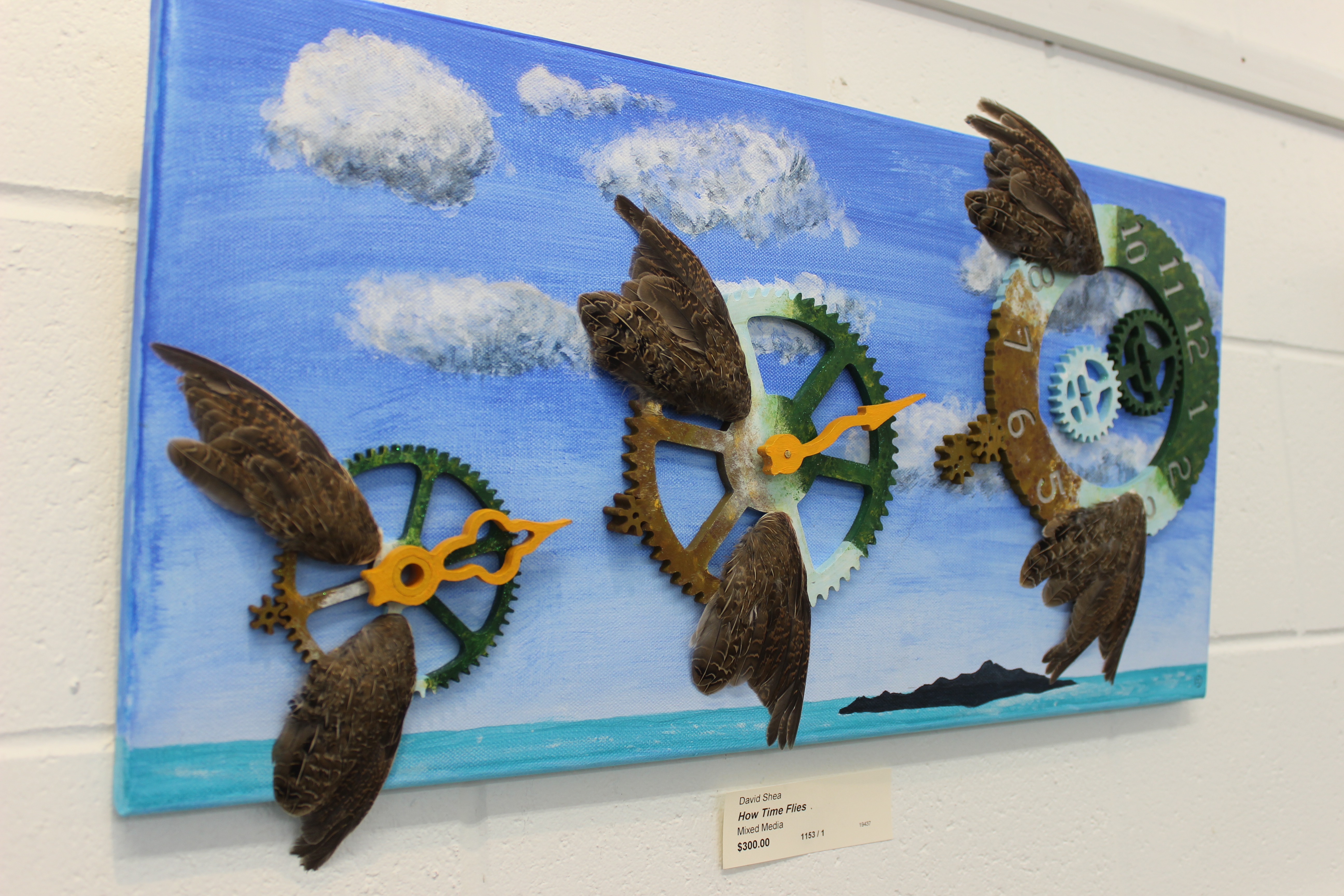 A mixed-media artwork by David Shea. Photo / David Haxton
