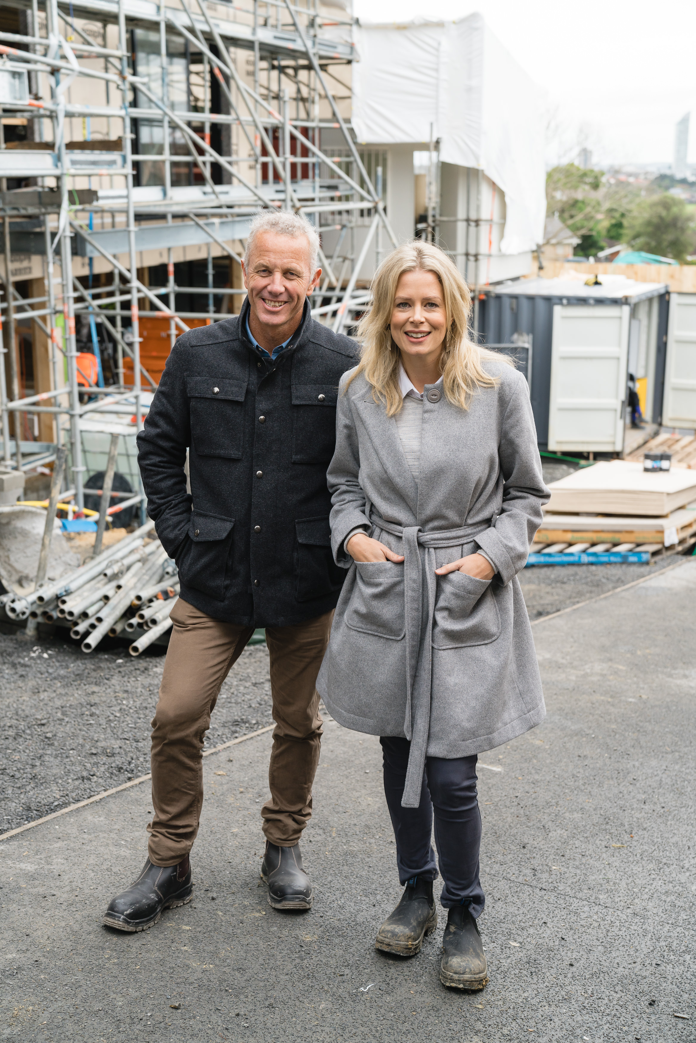 Mark Richardson and Shelley Ferguson on The Block NZ.