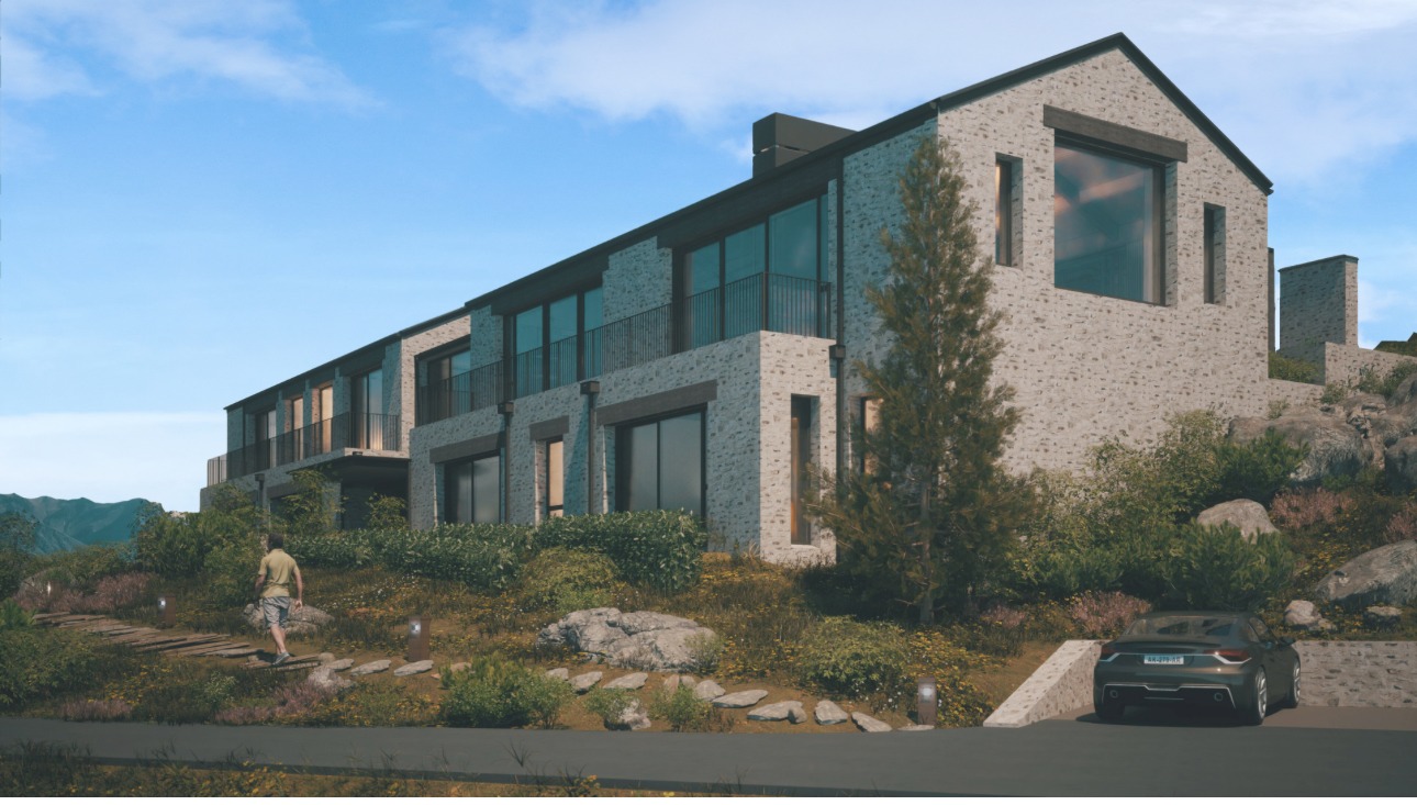 A render of Simon Henry’s Closeburn Station home in Queenstown for sale for $20m+. Photo / Sotheby's Queenstown