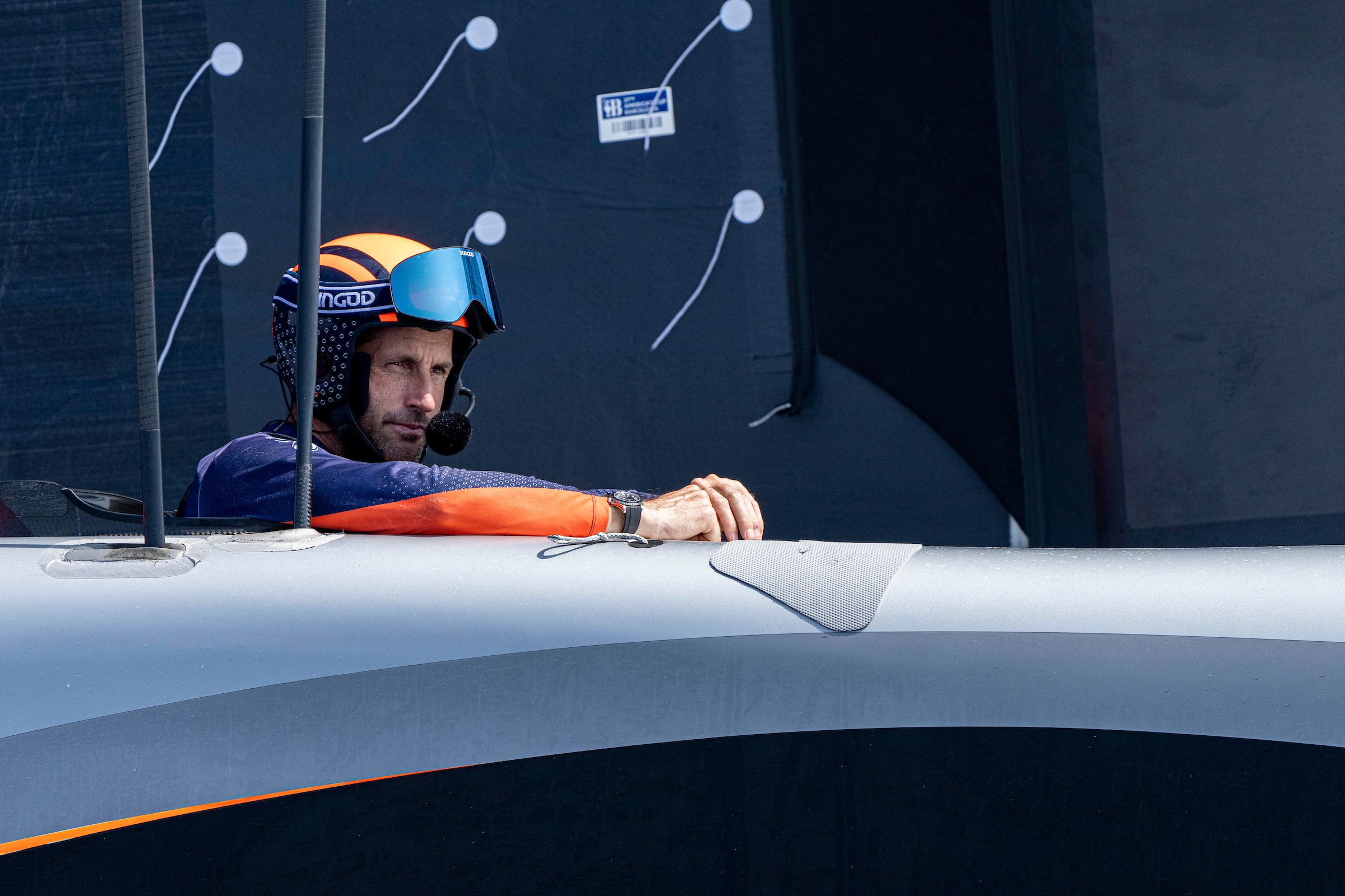 Sir Ben Ainslie led Ineos Britannia into the America's Cup match. Photo / Ian Roman, America's Cup