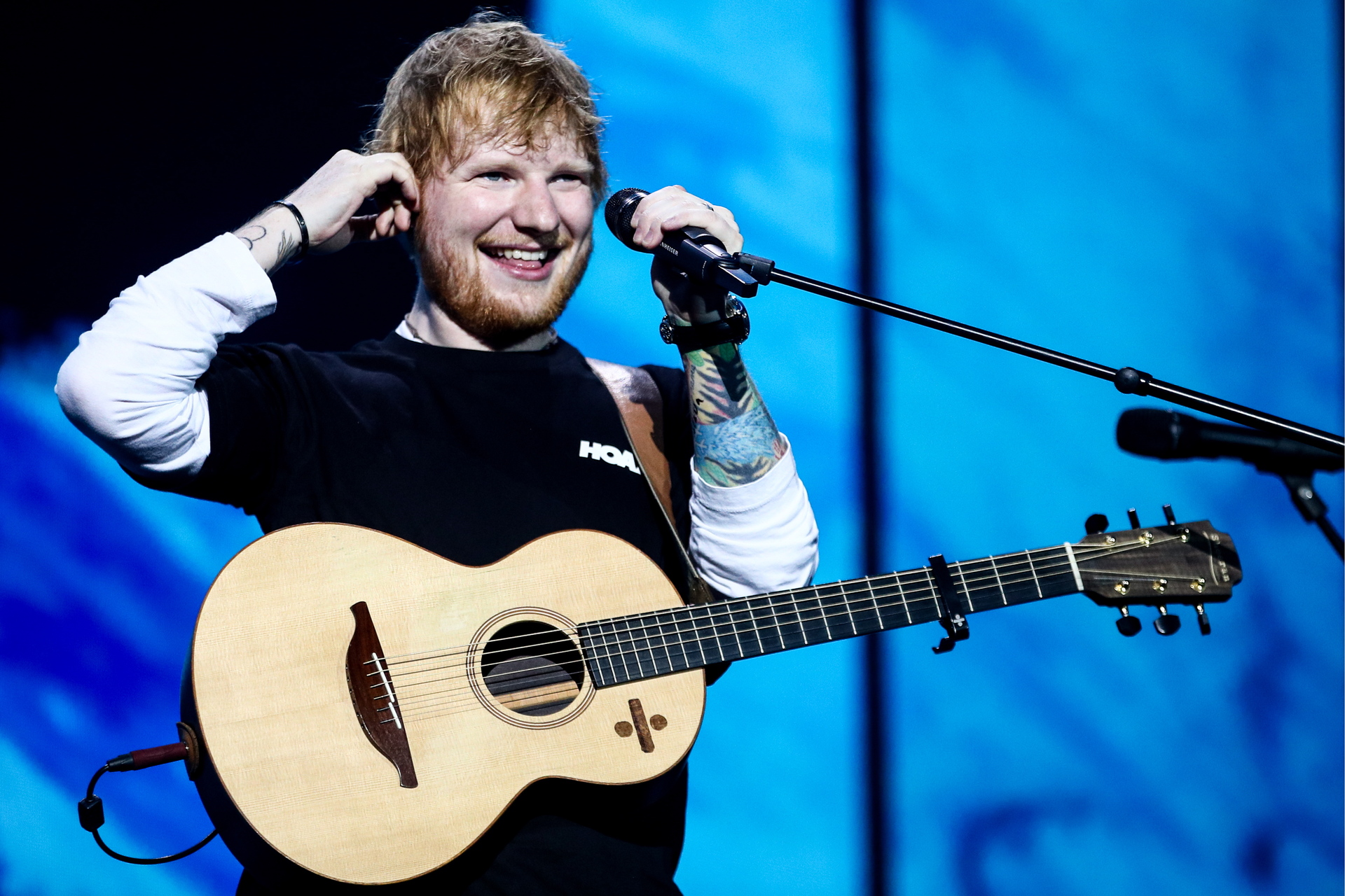 Ed Sheeran Explains Why He Gave Sam Smith a 6-Foot-2 Penis Statue Gift