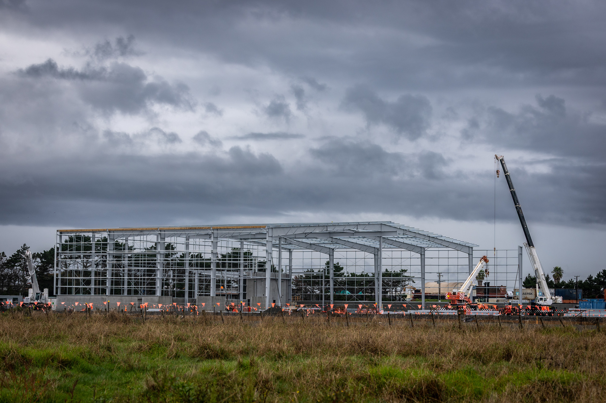 The structure is up at 31 Prices Rd, Wiri. Photo / Michael Craig