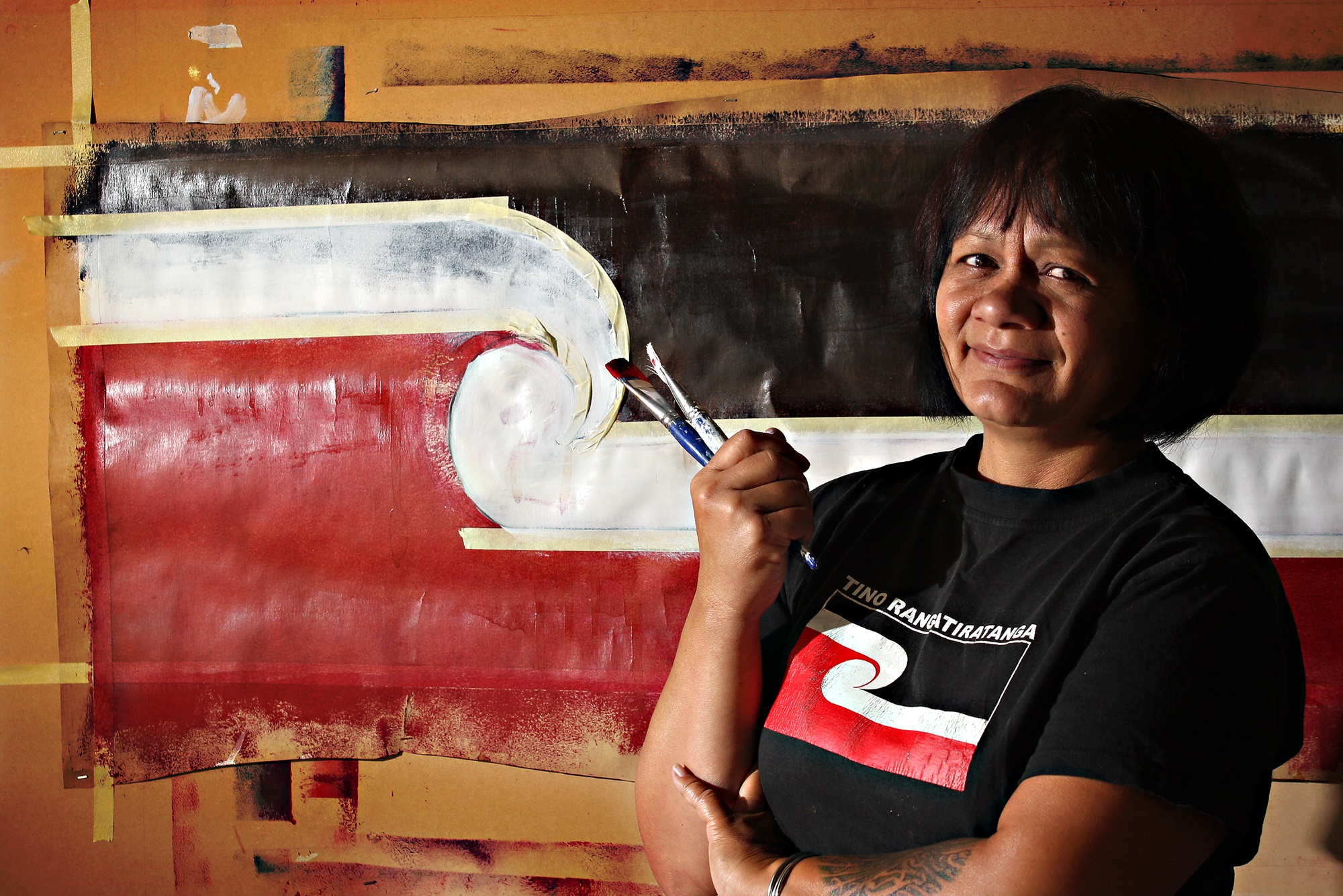 Linda Munn is the only living designer of the Tino Rangatirotanga flag left. In 2009 she told Bay of Plenty Times that while the flag is young the kaupapa has always been there. Photo / Jimmy Joe
