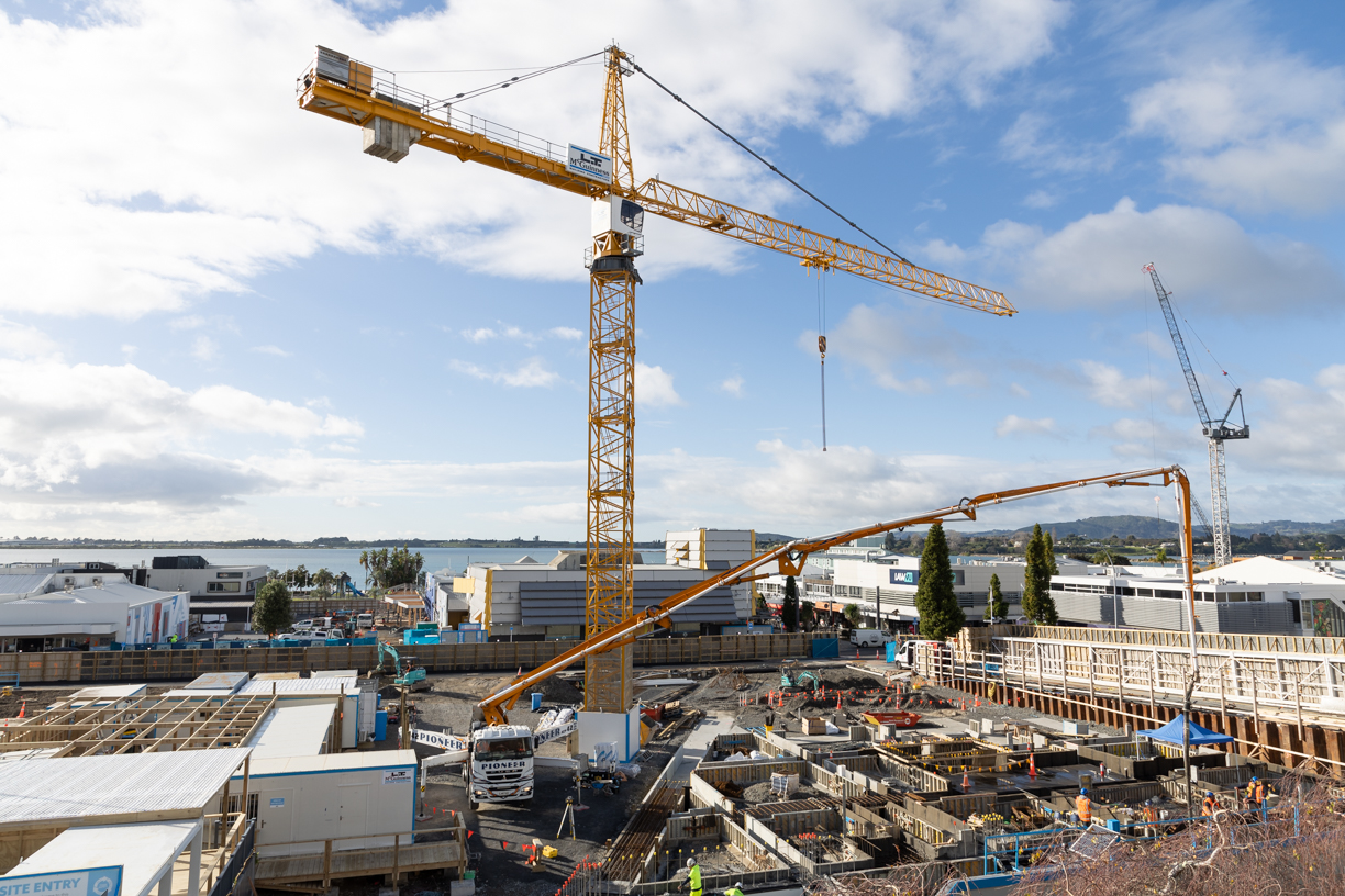 Work is under way on the Tauranga civic precinct and Masonic Park. Photo / Alex Cairns