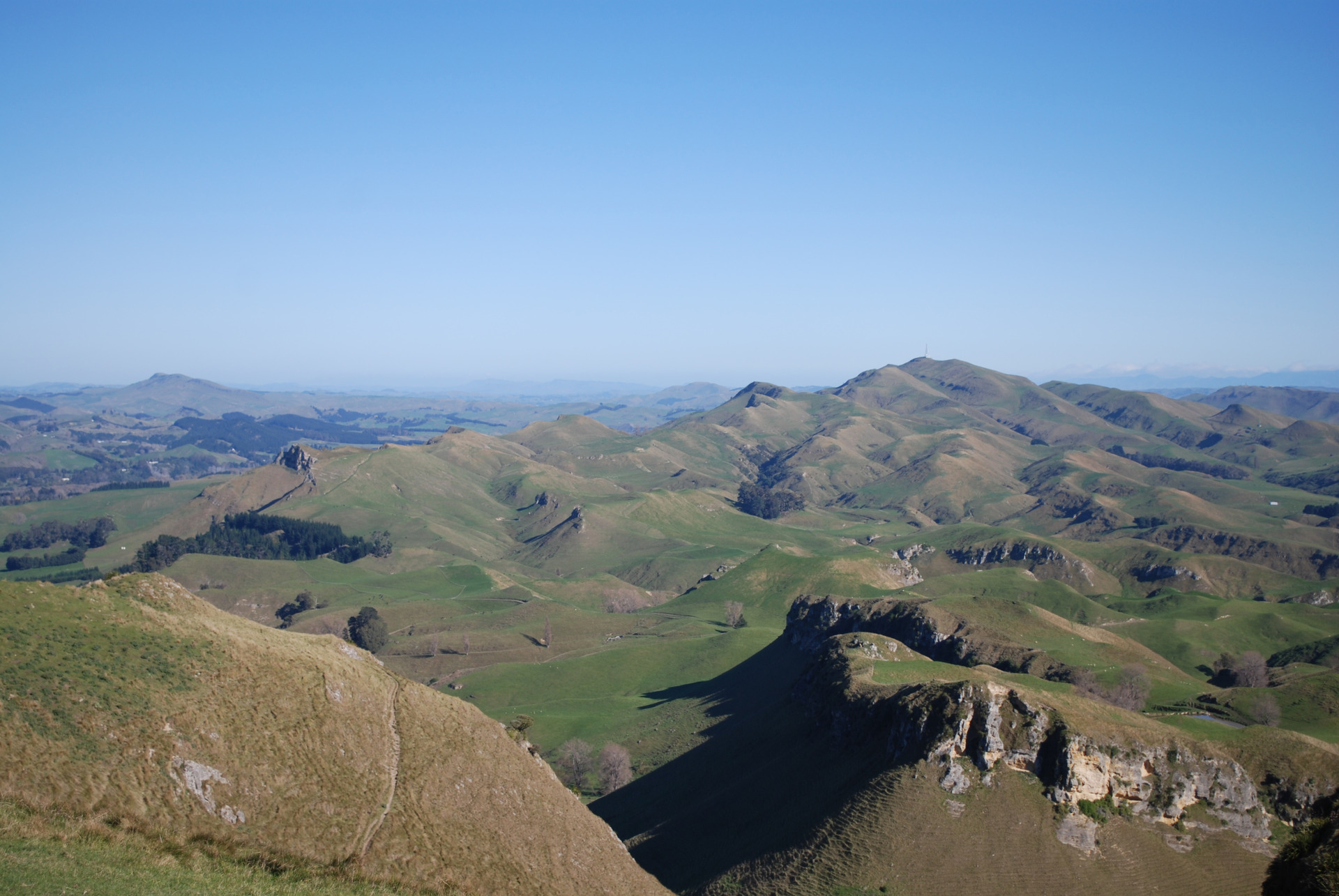 The view from Te Mata Peak in Hawke's Bay makes it well worth the walk (or drive). Photo / Supplied