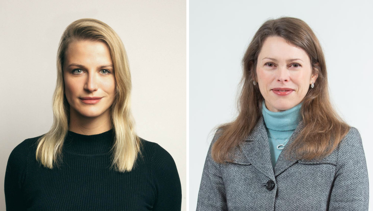 BusinessNZ Energy council's Tina Schirr, left, Transpower's Chantelle Bramley, right. Photos / Supplied