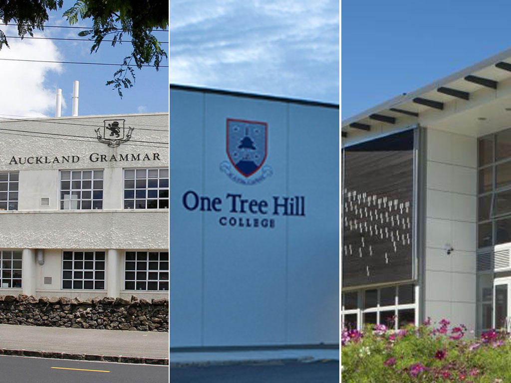 Auckland Grammar, One Tree Hill College and Epsom Girls' Grammar.
