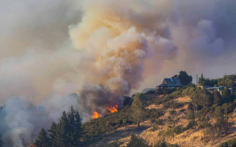 The Port Hills fires in 2017. Photo / File