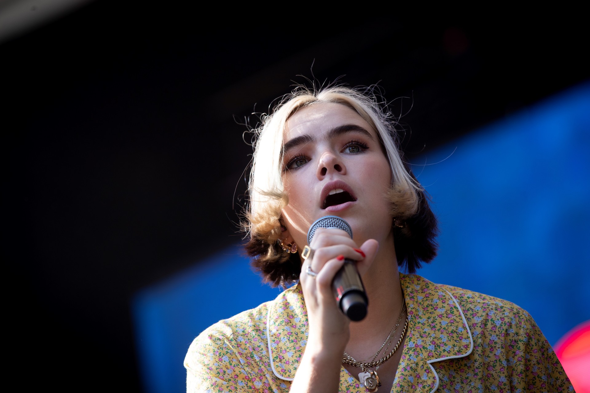 Benee had a huge crowd for her late afternoon set. Photo / New Zealand Herald