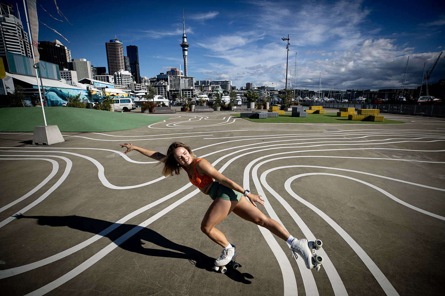 “I feel like everyone has the capacity to be joyful on skates, no matter what that looks like.” Photo / Dean Purcell
