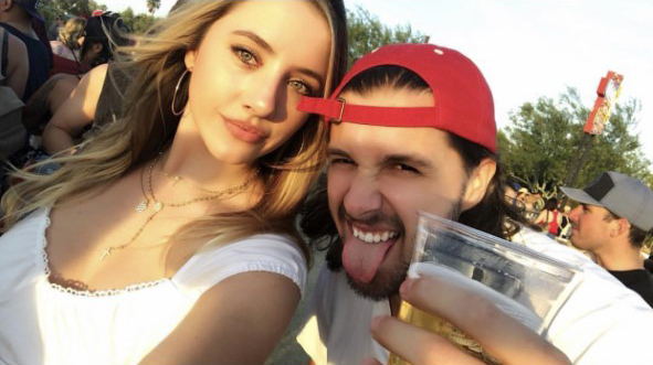 Over the past week Liam Stewart seems to have switched back to his Californian ex, Nicole Artukovich. Photo / Instagram