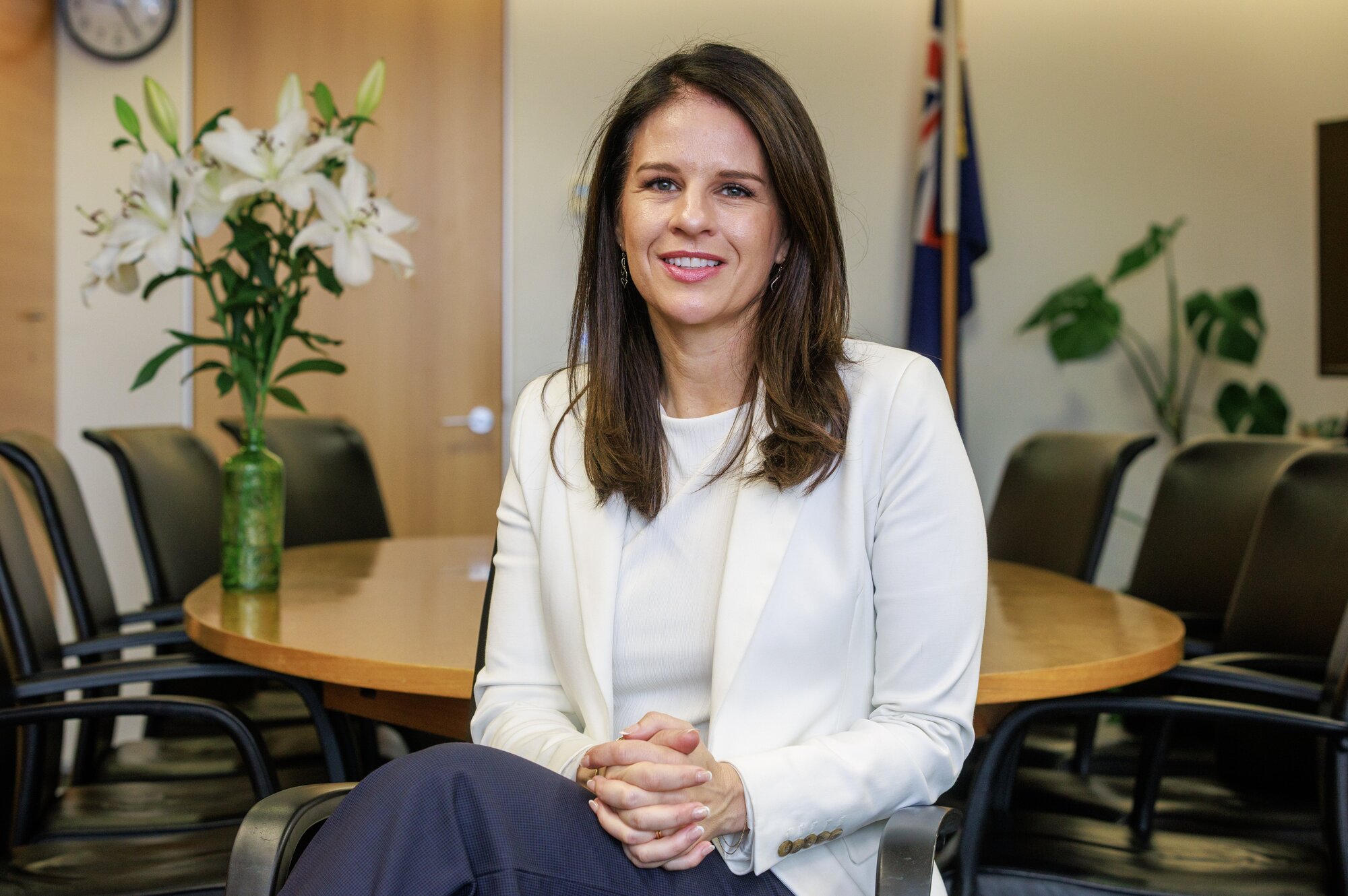 Government Response to Abuse in Care Minister Erica Stanford in her Beehive office Photo / Mark Mitchell