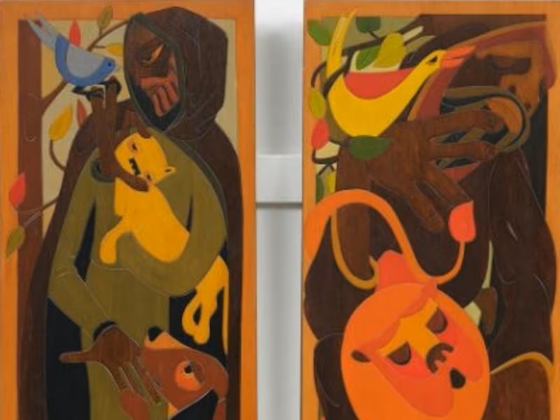 Ngāpuhi artist Pauline Yearbury's artworks far exceeded estimates at auction. Photo (cropped) / International Art Centre