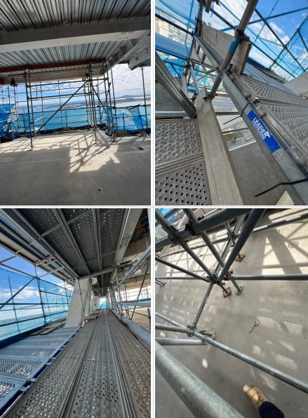 Inside the Seascape tower in February this year. These pictures were in a report provided to Auckland Council. Photos / Supplied