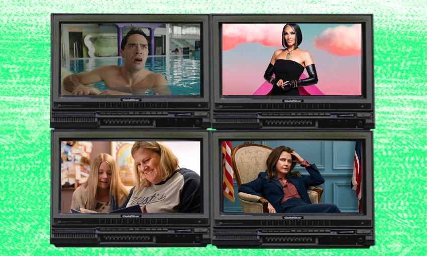 Including the final season of a heartwarming HBO hidden gem, the latest true-crime podcast-turned-TV series and all your favourite local TikTok comedians. Photo / The Spinoff