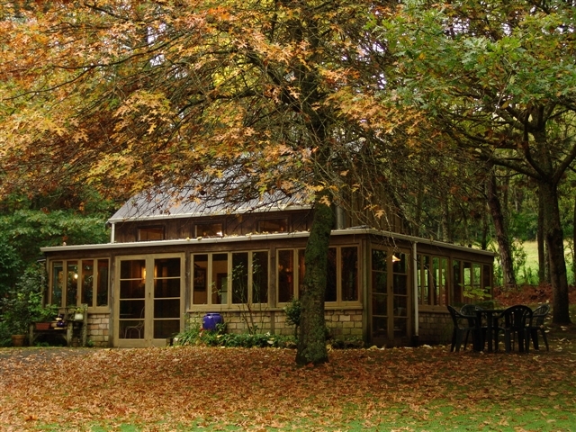 The Falls Retreat is set in the kid and dog-friendly grounds near Owharoa Falls. Photo / Supplied