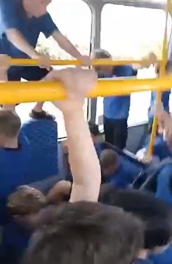 It comes after some students were forced to stand on top of seat backs, while holding on to handrails on an overcrowded school bus from Hibiscus Coast to North Shore schools. Photo / Supplied