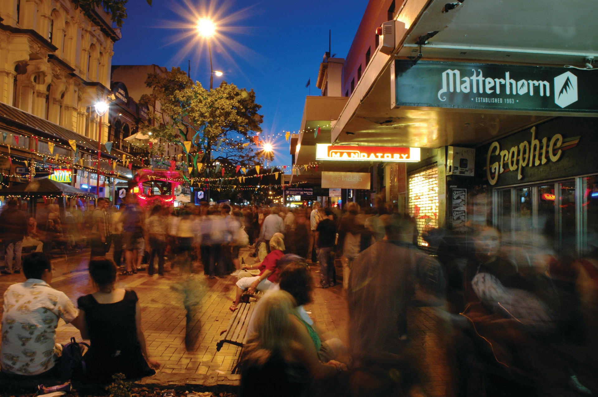 A night market on Wellington's Cuba Street. Photo / Supplied