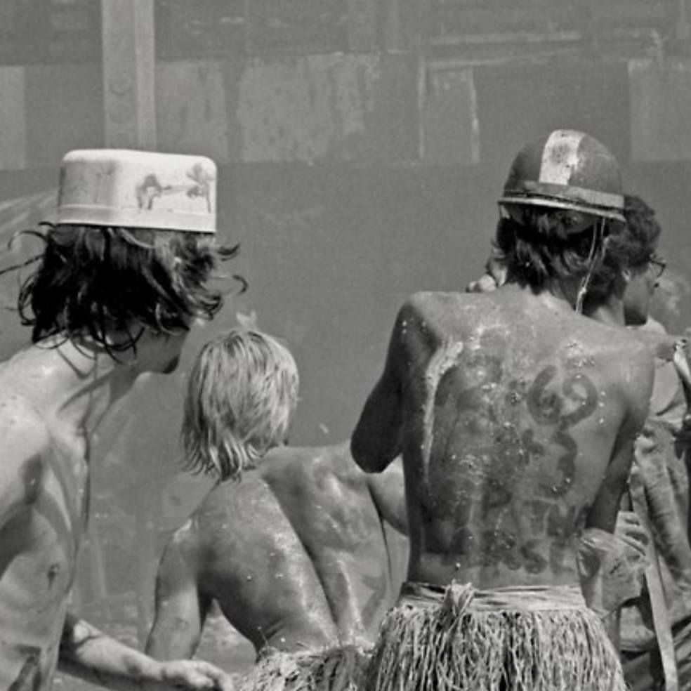 The Haka Party Incident, directed by Aotearoa’s Katie Wolfe, tells the story of when University of Auckland engineering students were challenged by the activist group He Taua after performing a mock haka in 1979. Photo / NZIFF