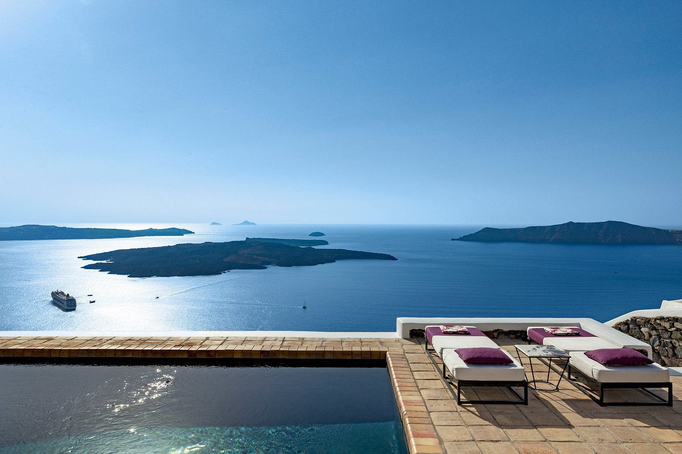 The Vasilicos in Imerovigli is now a unique boutique hotel run by Vasilis Valambous' daughter Daphne, who spent her childhood summers in the house. Photo / Supplied