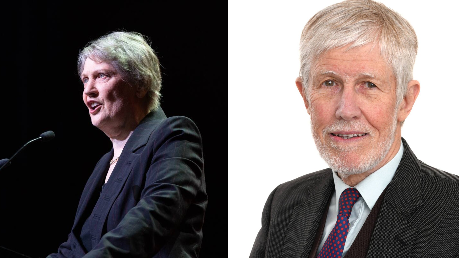 Helen Clark and Peter Davis