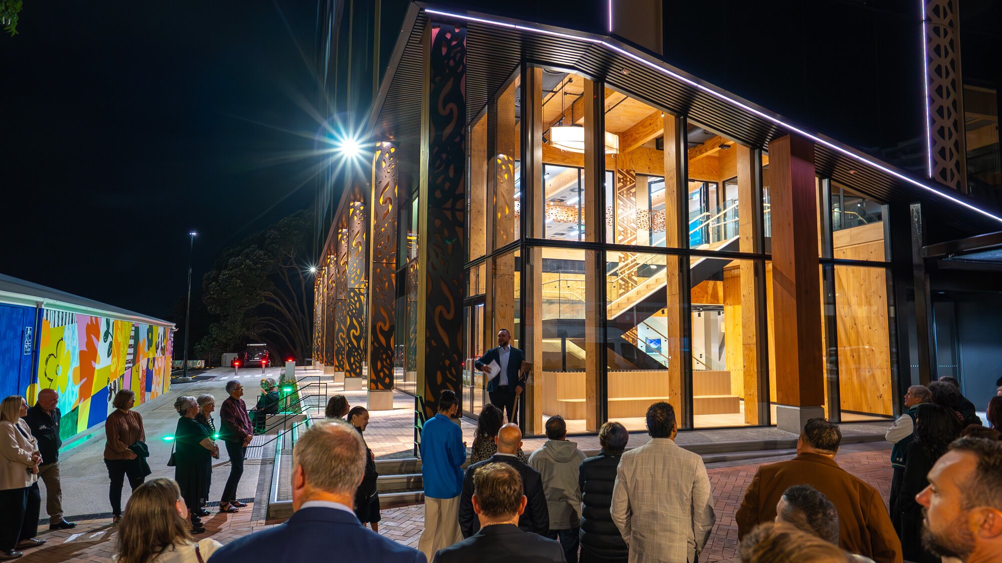 A pōwhiri was held on April 2 to bless Tauranga City Council's new offices at 90 Devonport Rd. Photo / Tauranga City Council