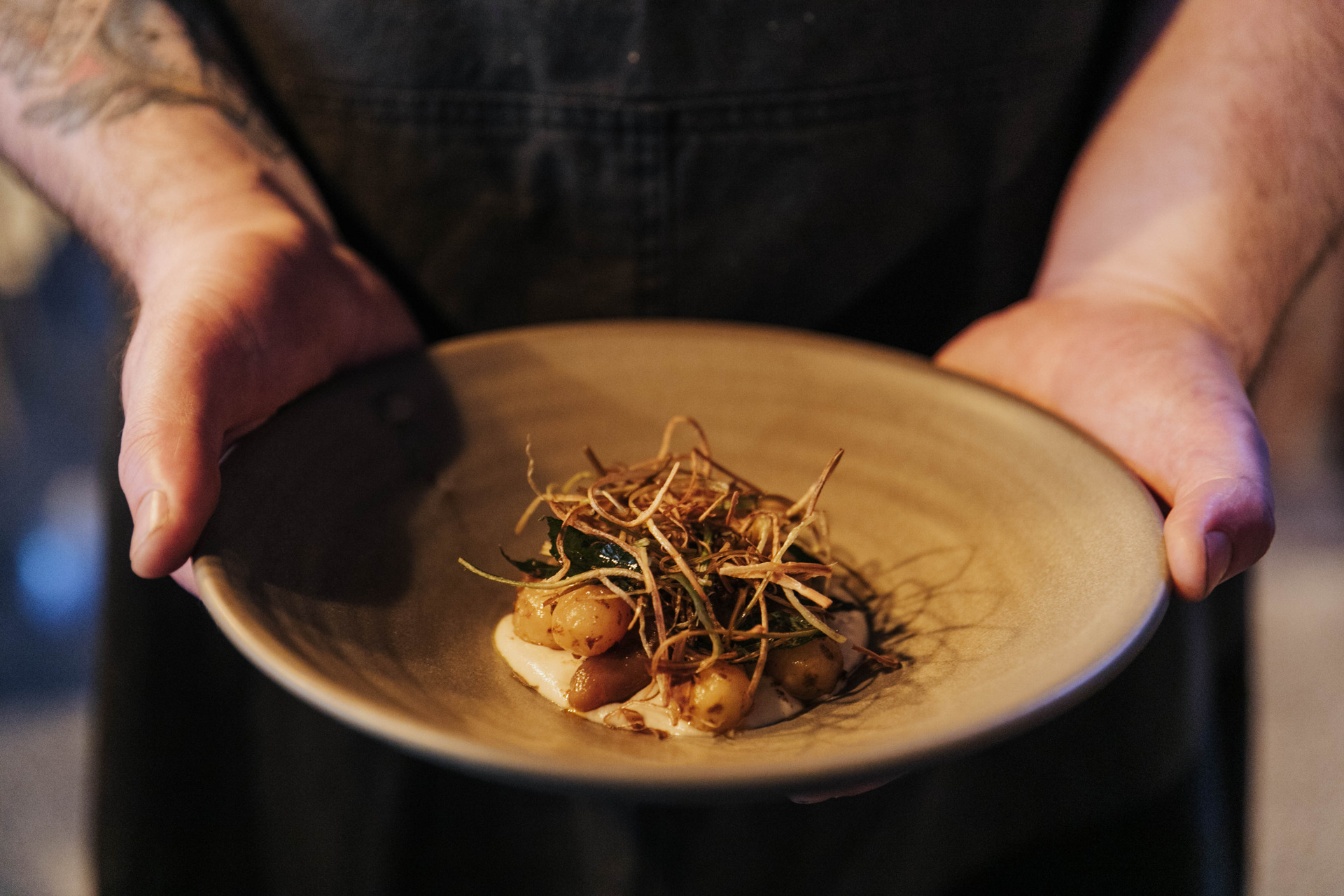 Dunedin's Moiety's 'feed me' style menu will surprise and delight with interesting flavour and texture combinations. Photo / Dunedin NZ