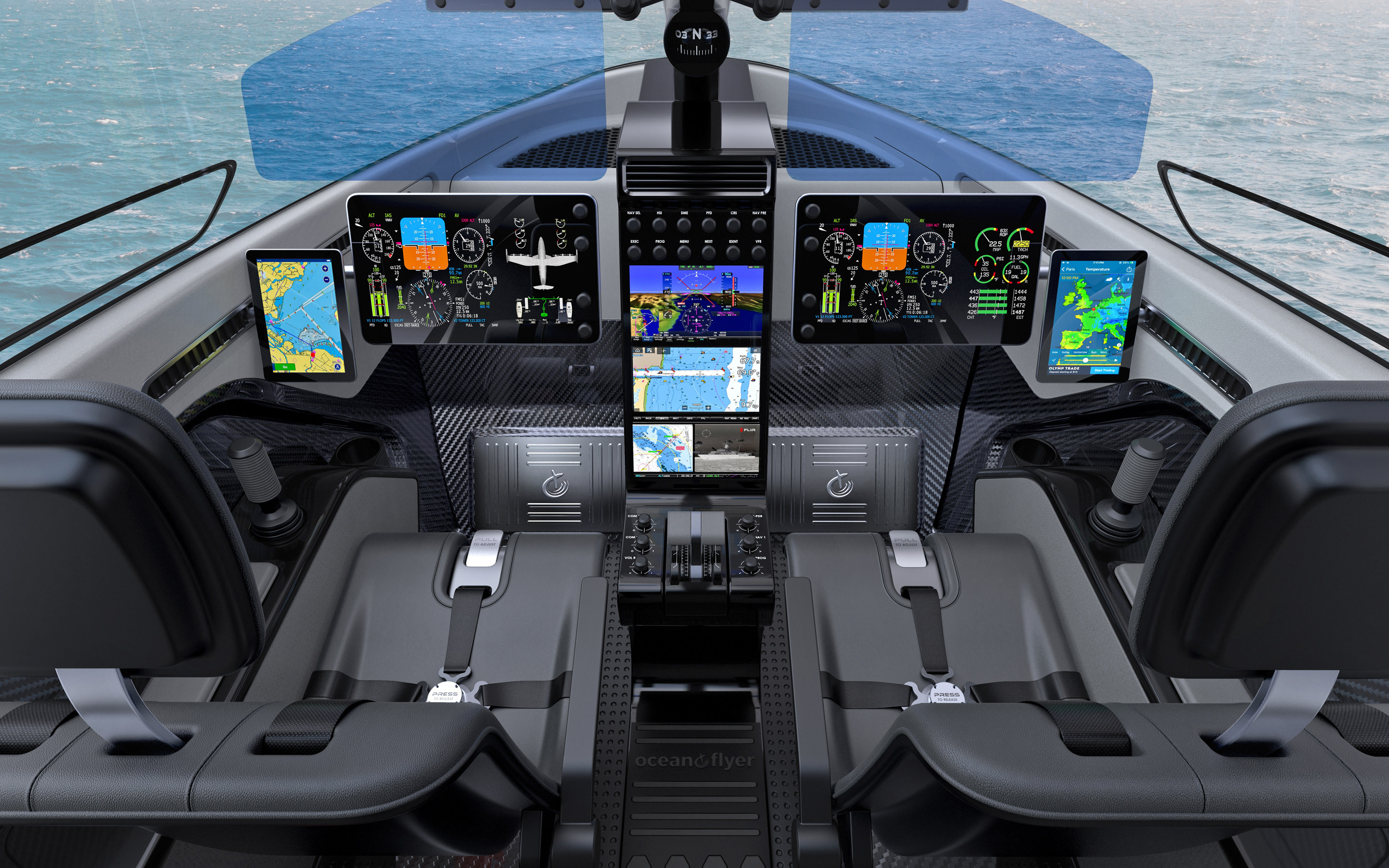 CGI images of what the cockpit will look like for the pilots who will need to be approved by Maritime New Zealand.