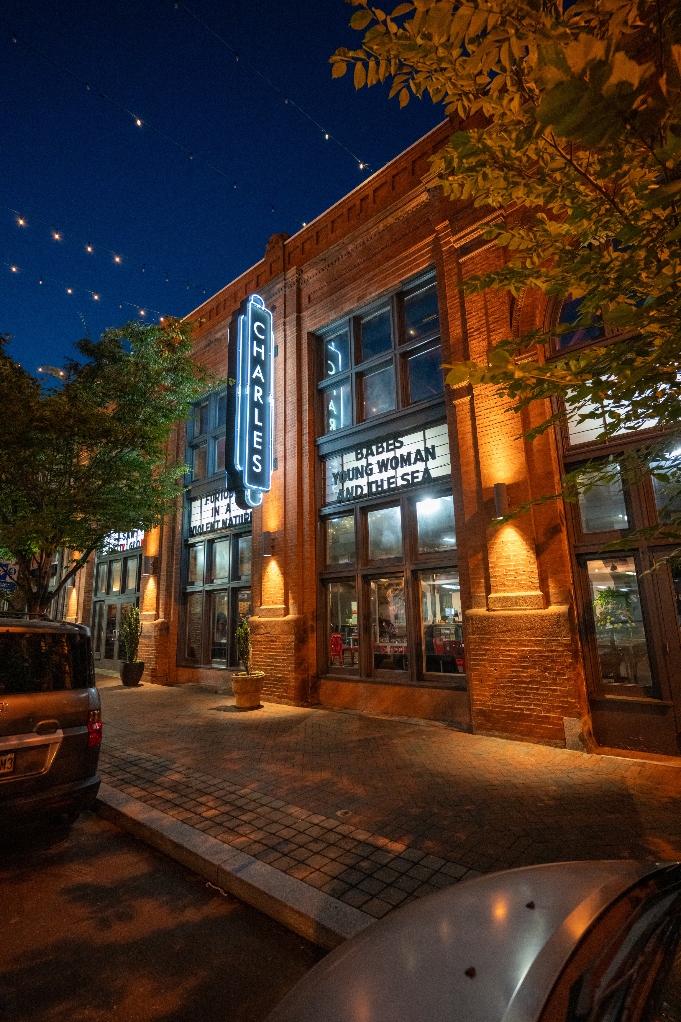 The Charles Theatre, which first opened as an all-newsreel cinema and now screens primarily independent movies and the periodic revival series. Photo / Christopher Myers, The New York Times 