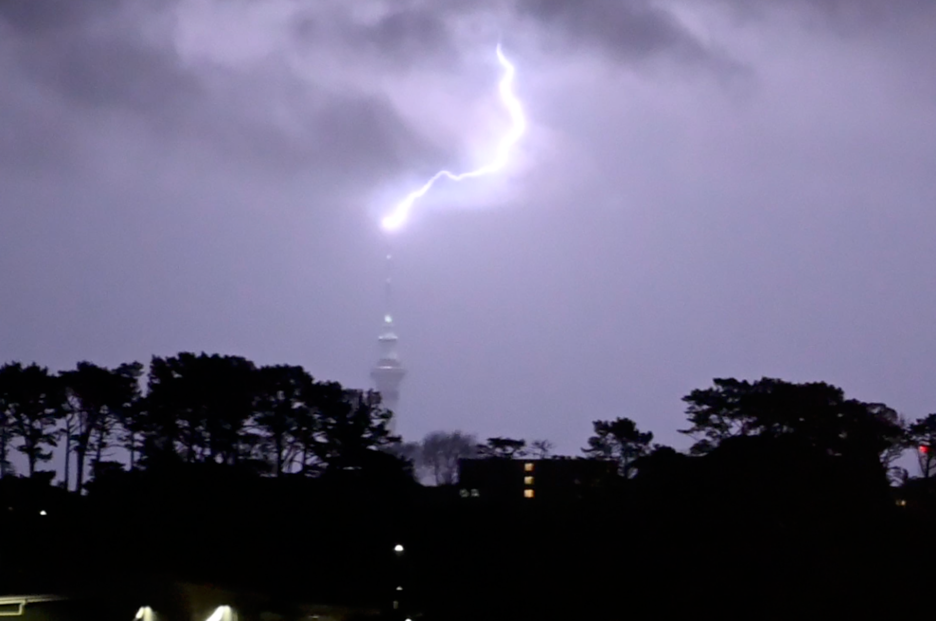 The thunderstorms are expected to move north towards Cape Reinga on Tuesday. Photo / Eloise Maingay