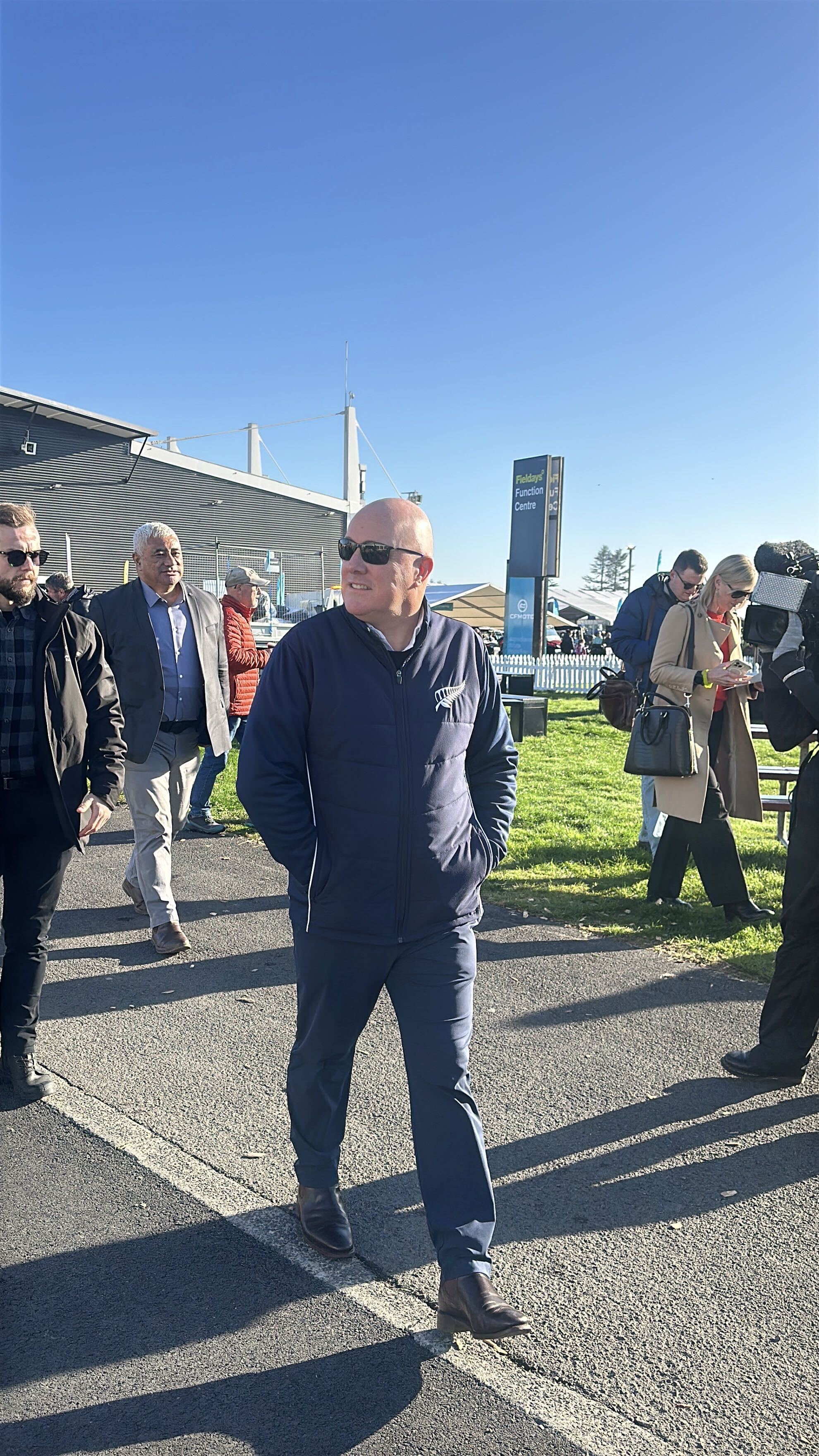 Prime Minister Christopher Luxon at Fieldays at Mystery Creek. Photo / Jamie Ensor