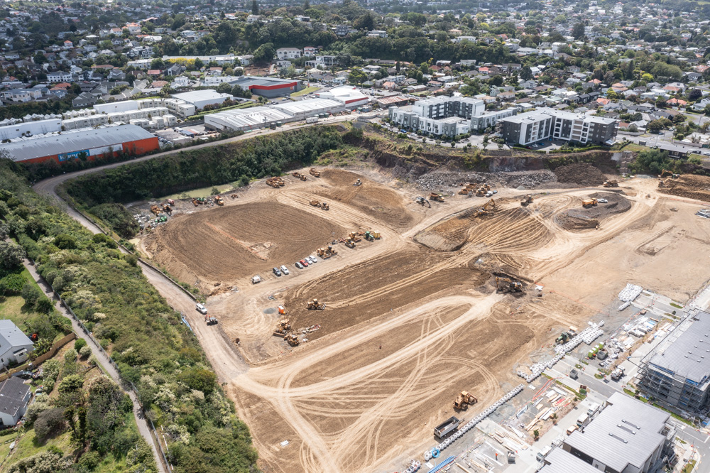 Fletcher Living's residential development at former Winstone Three King's Quarry, Mt Eden. 13 November 2024 NZME photographs by Jason Dorday