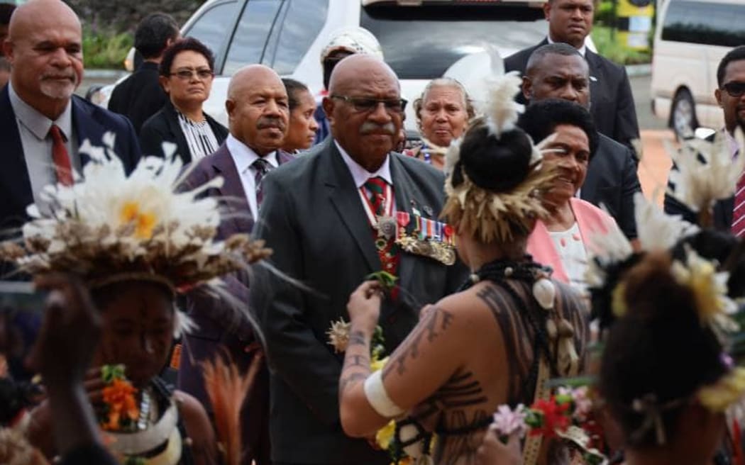 Fiji PM Sitiveni Rabuka. Photo: Supplied/PNG Gov.