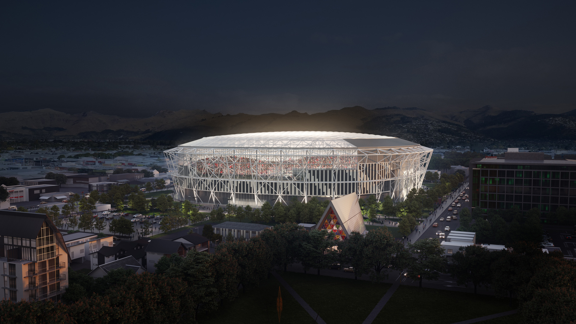 Te Kaha Christchurch multi-use arena. Photo / Christchurch City Council