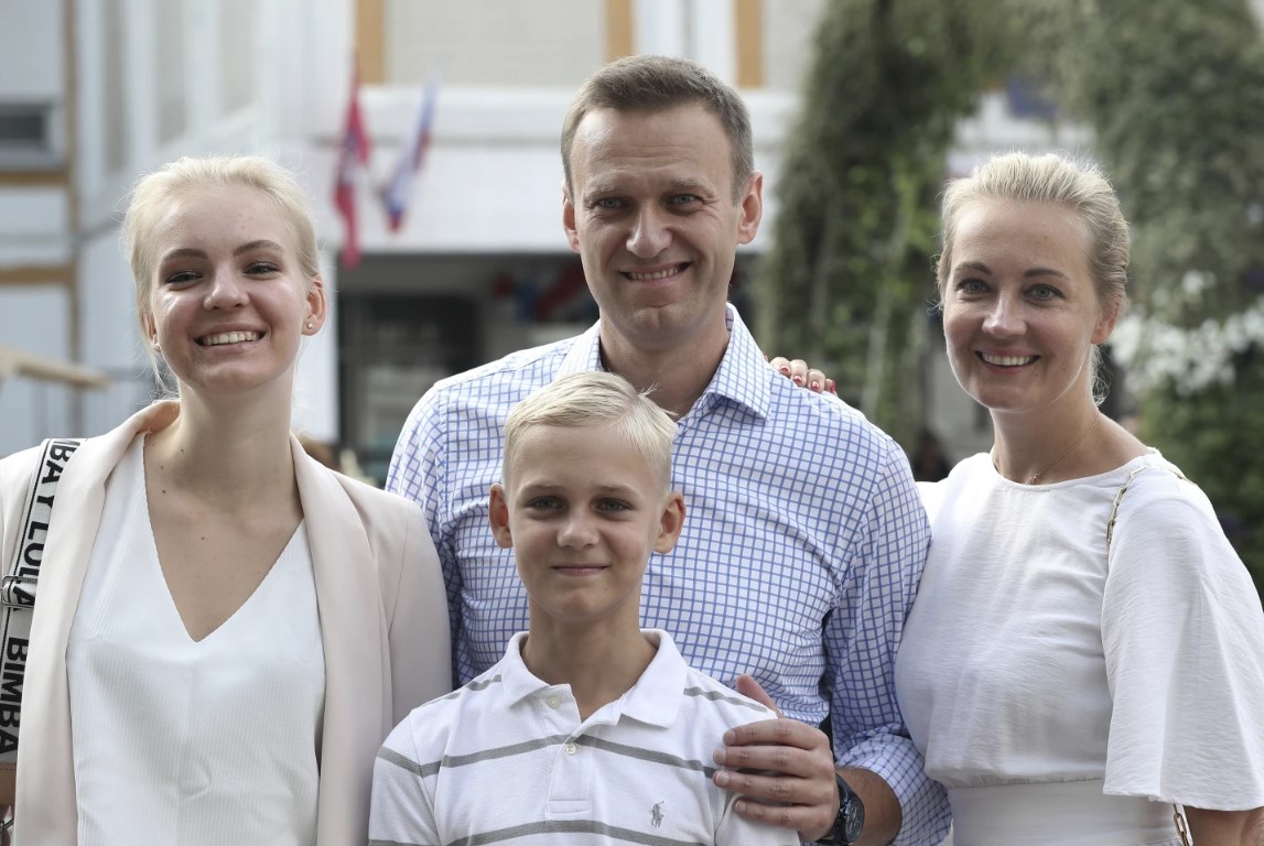Besides his wife Yulia, Alexei Navalny is survived by his son Zakhar and daughter Daria. Photo / AP
