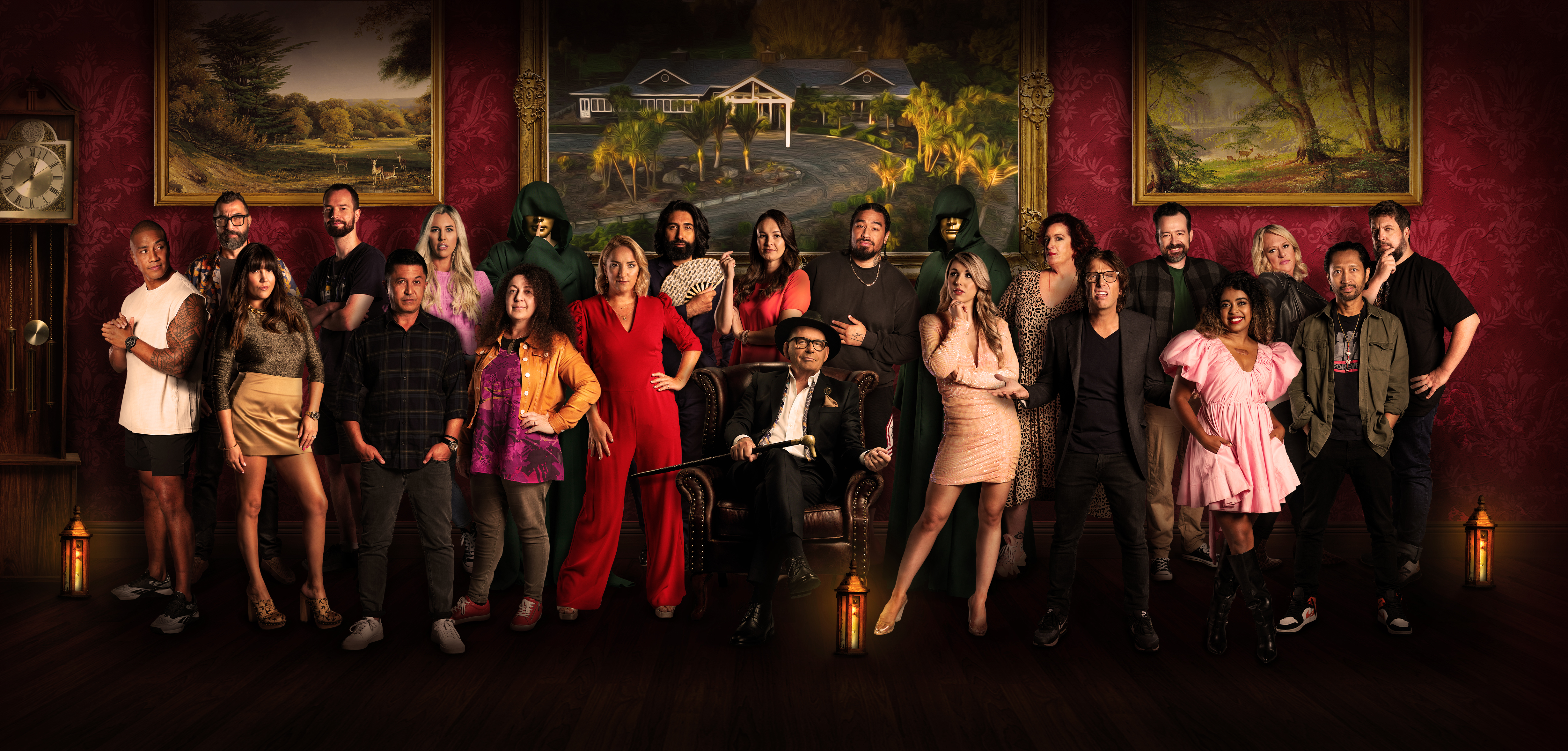 The cast of The Traitors NZ. Photo / Warner Bros Discovery