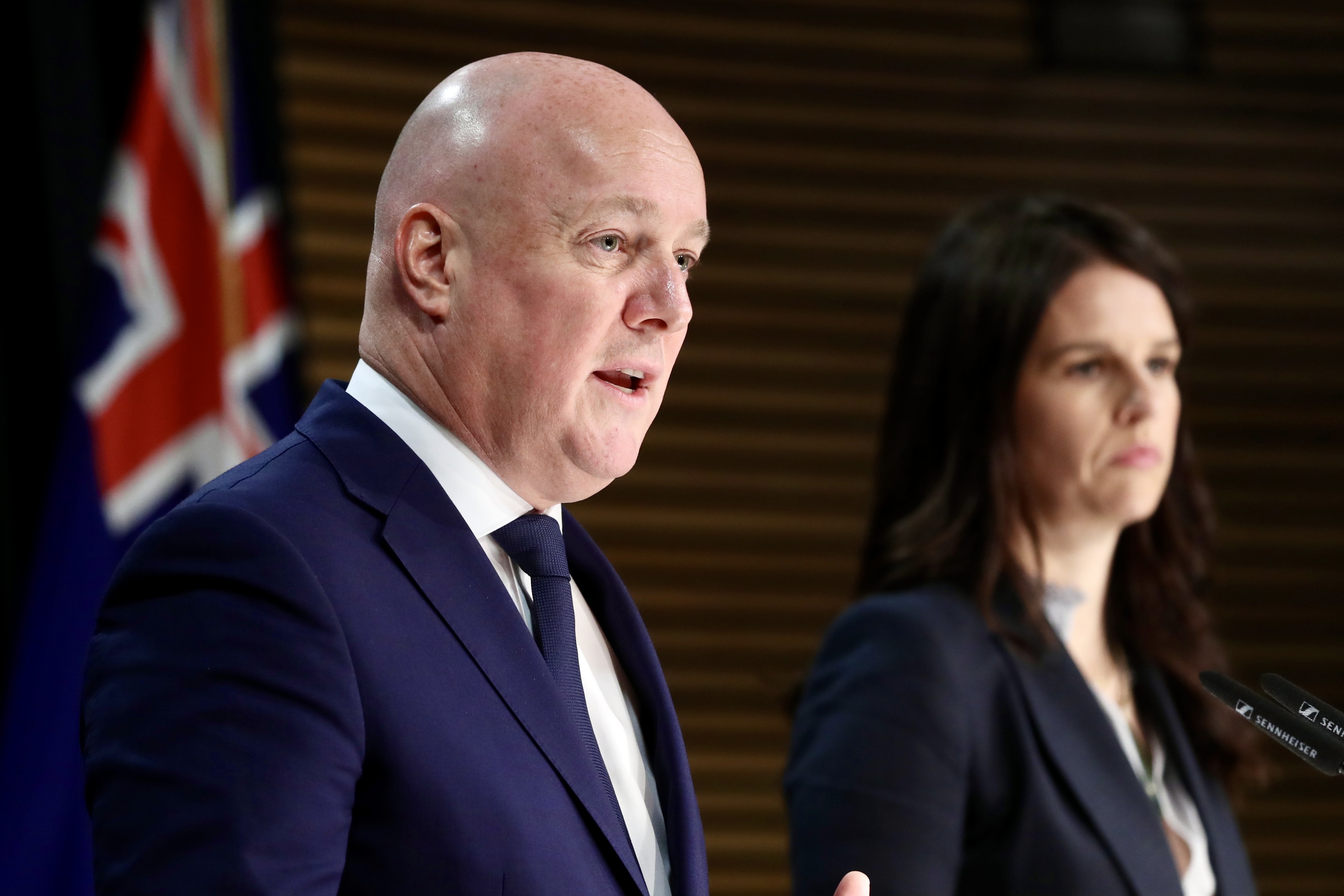 Prime Minister Christopher Luxon (left) said Erica Stanford would lead the work. Photo / Mark Mitchell