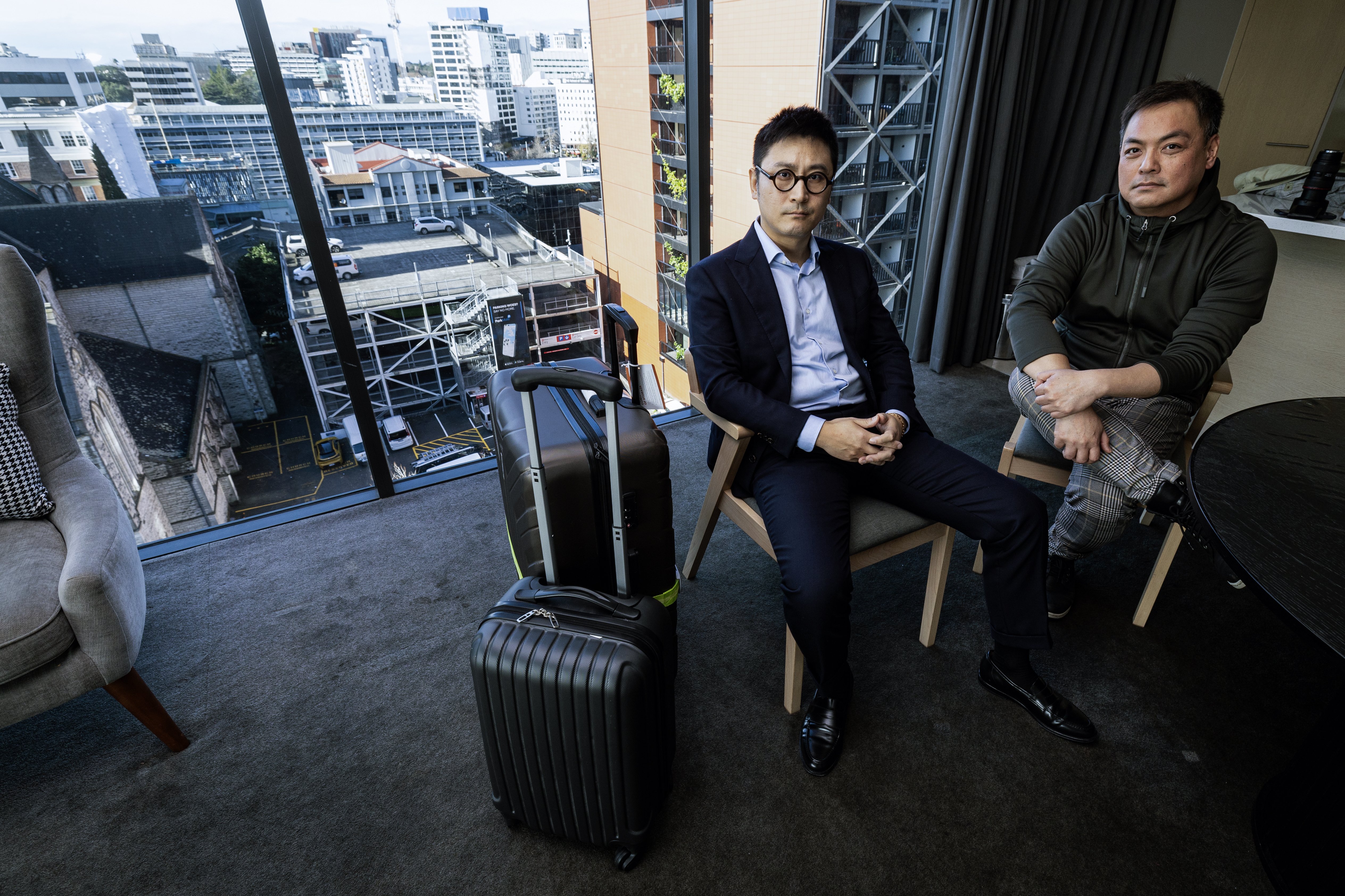 Auckland CBD service apartment hotel operators Ben Thai and Eric Zhou said the level of crime was an embarrassment for Auckland. Photo / Jason Oxenham