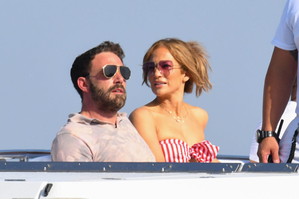 Ben Affleck and Jennifer Lopez are seen on July 28, 2021 in Amalfi, Italy. Photo / Getty Images