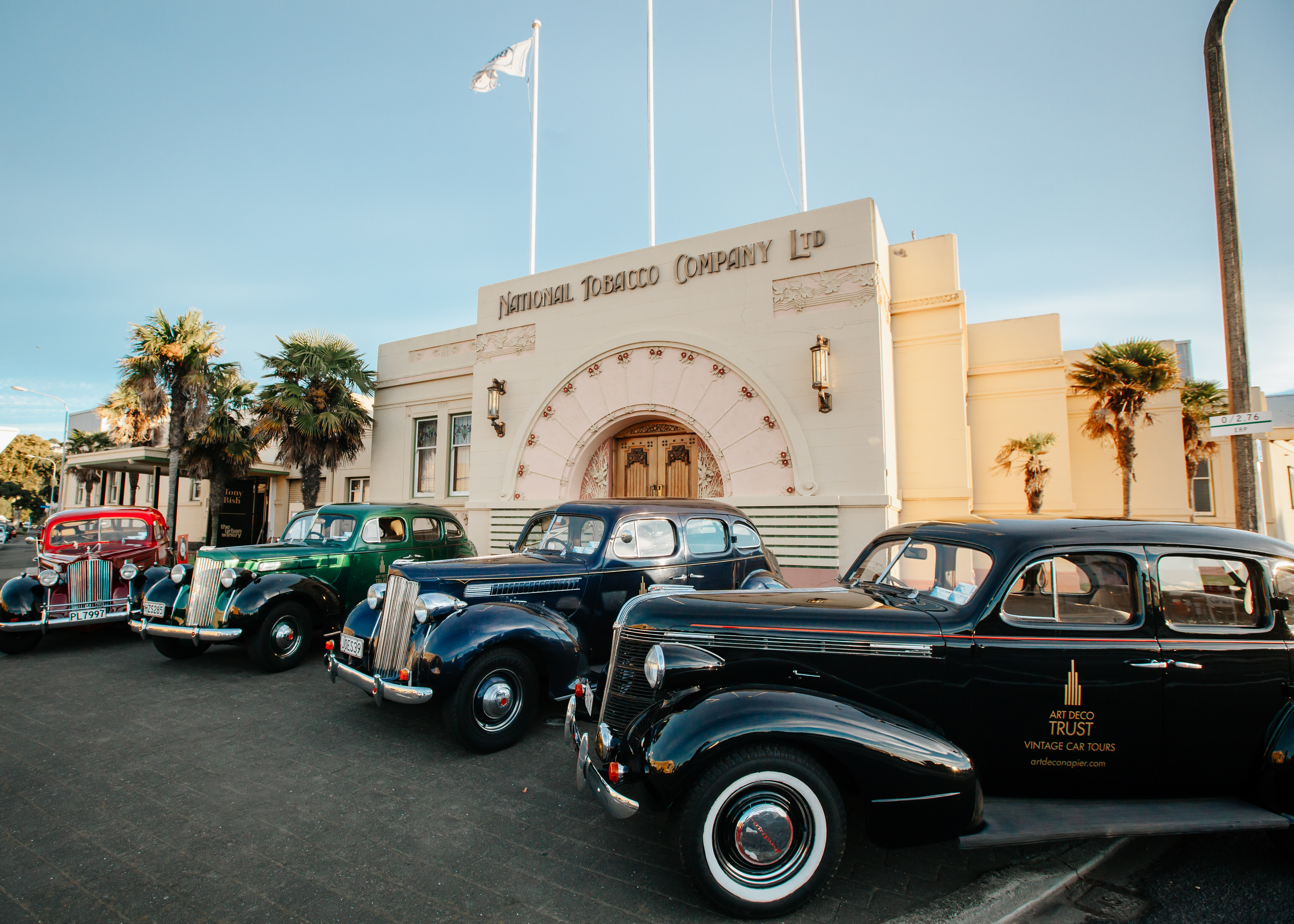 You'll feel a million dollars cruising past Napier's architectural gems on an Art Deco Trust Vintage Car Tour. 