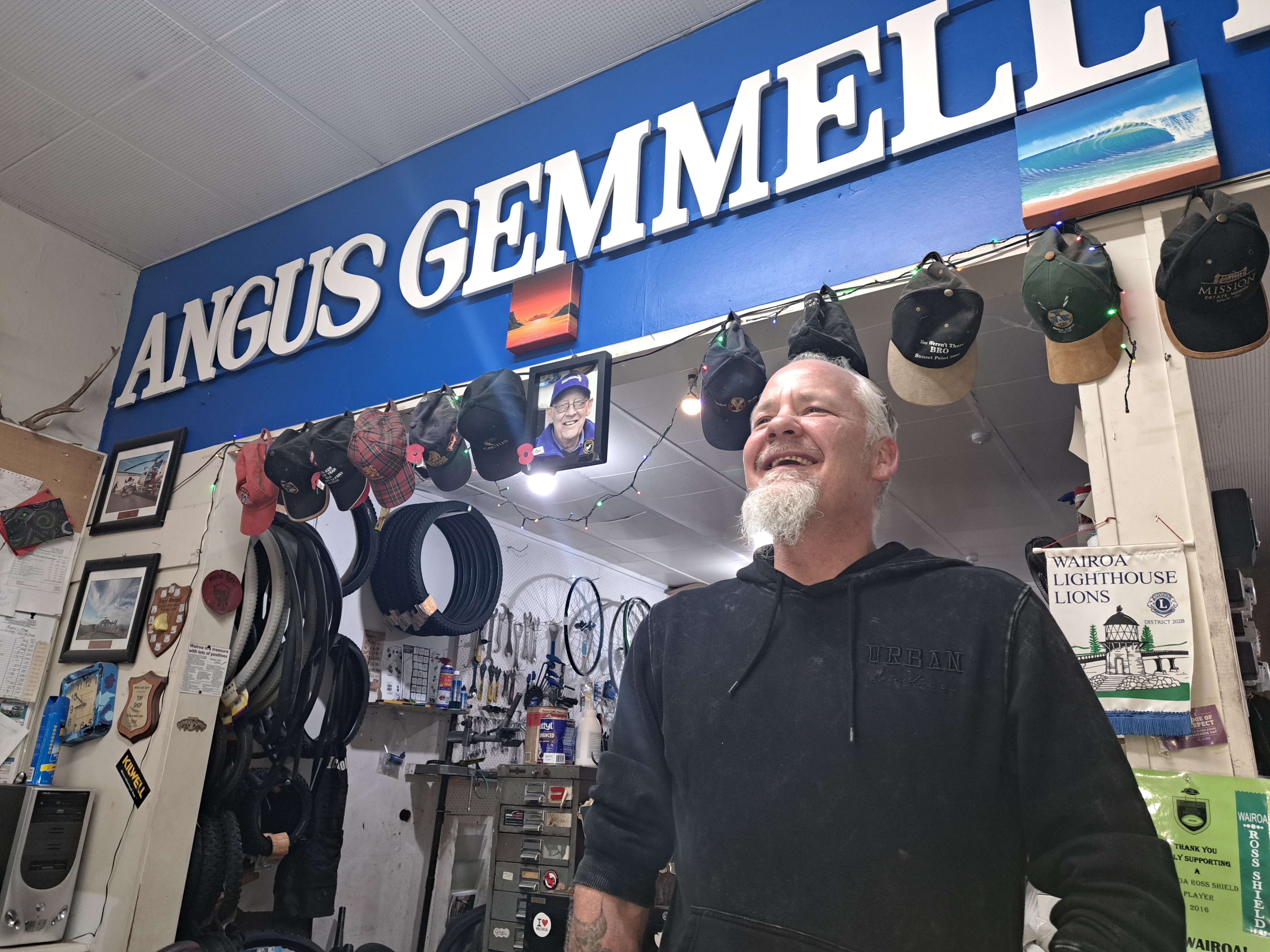 Local retailer Robbie Gemmell has proudly lived in Wairoa his whole life and has offered discounts to residents impacted by Cyclone Gabrielle. Photo / Neil Reid