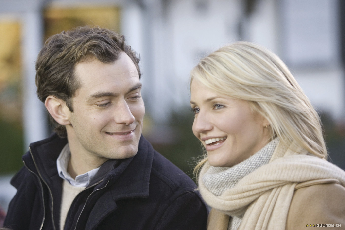 Jude Law and Cameron Diaz in The Holiday. Photo / Supplied