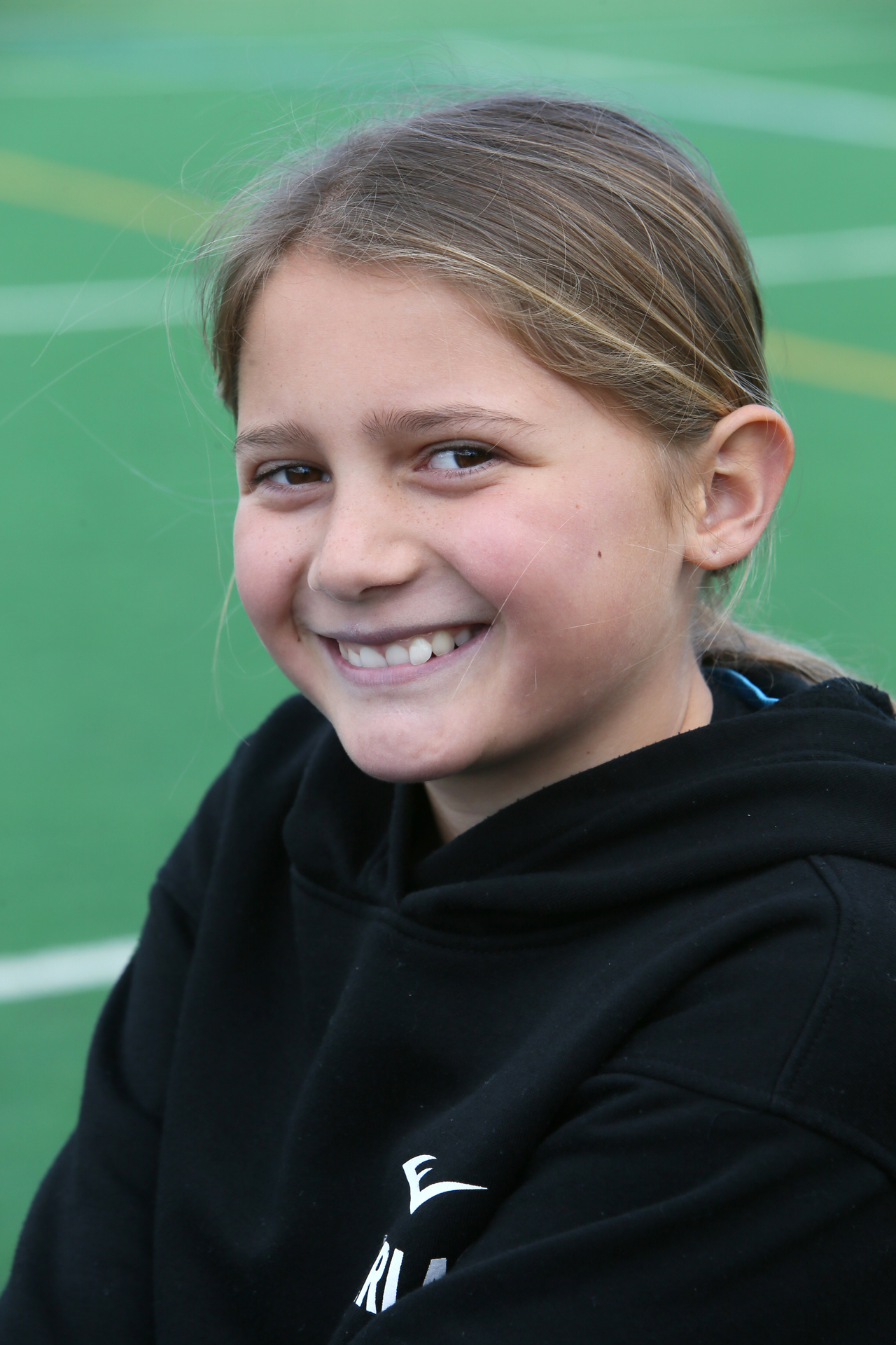 Waimiringa Henare (10) likes welcoming her friends back to school. Photo / Tania Whyte